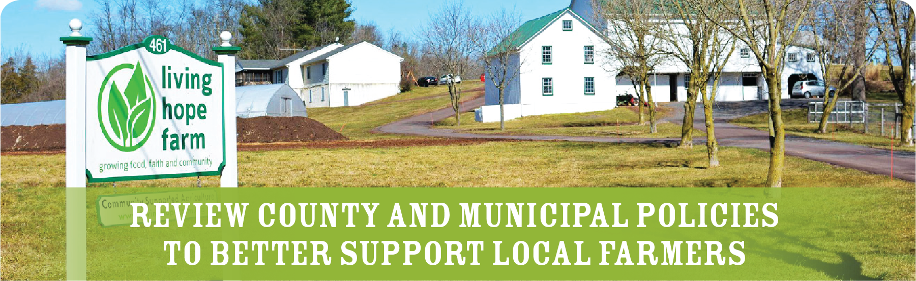 Review County and Municipal Policies to Better Support Local Farmers