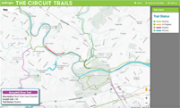 The Circuit Trails map