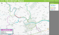 The Circuit Trails map