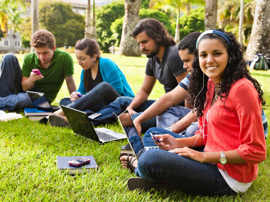 photo of students studying