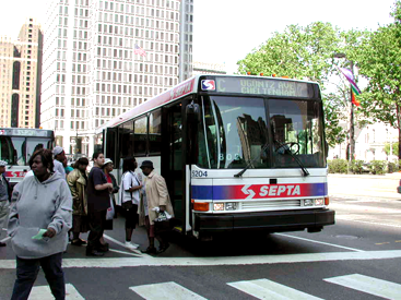 SEPTA bus and transit riders