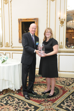 The Honorable Joseph Hoeffel, Montgomery County Commissioner, presenting to Leanne Krueger-Braneky, SBN Executive Director