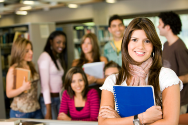 students smiling