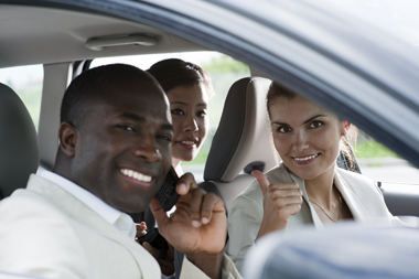 Commuters in Car