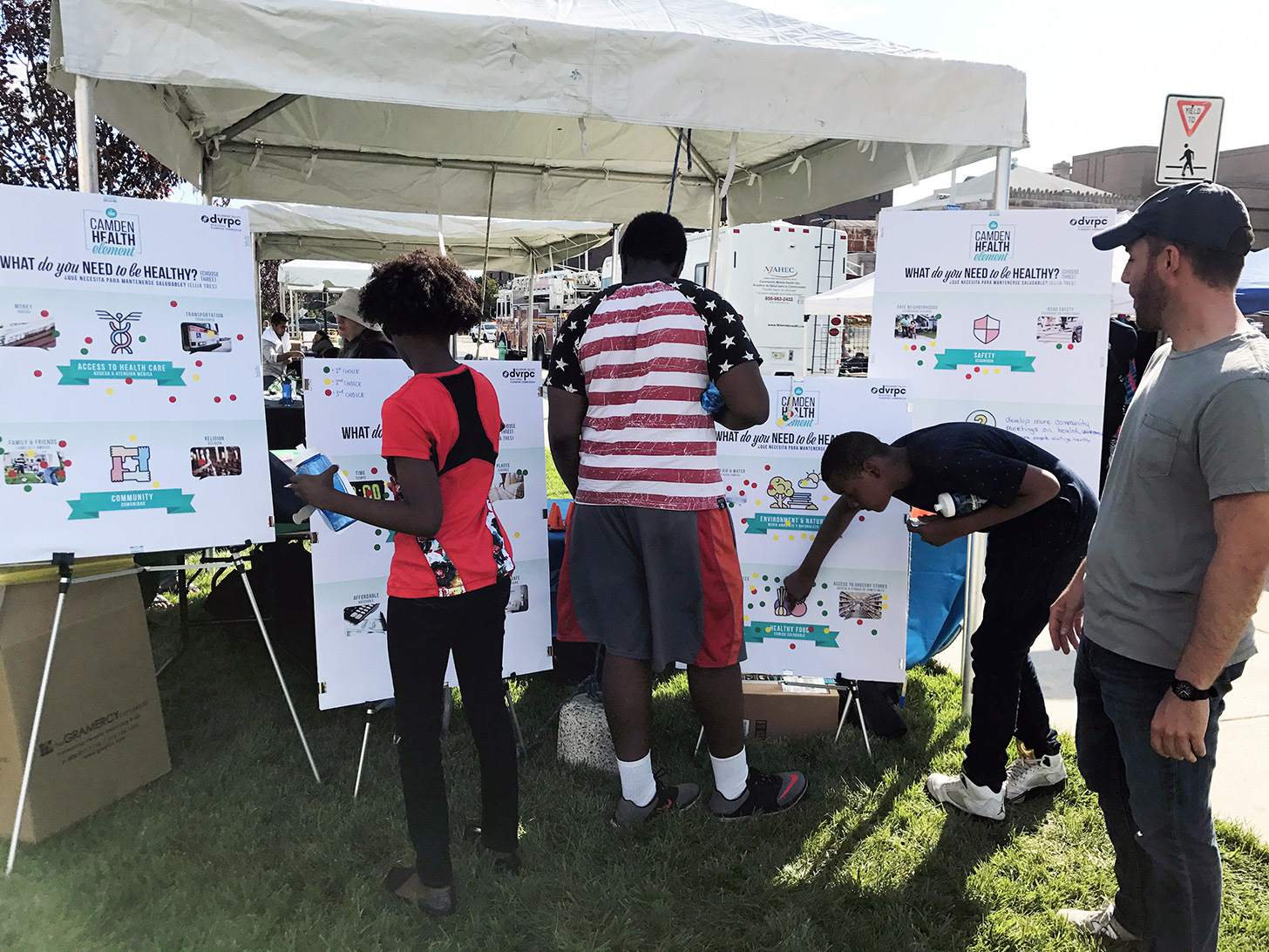 DVRPC outreach activity at Camden Jam