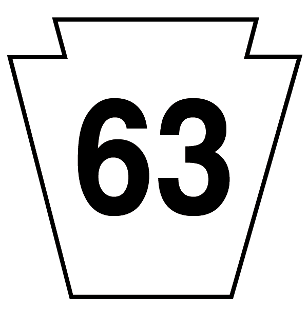 PA 63 Highway Route Shield