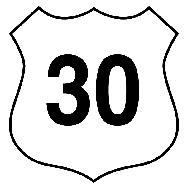 US 30 Highway Route Shield