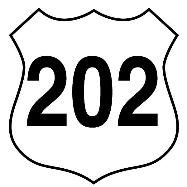 US 202 Highway Route Shield