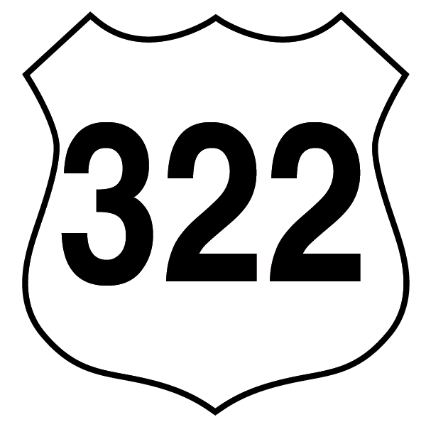 US 322 Highway Route Shield