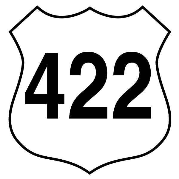 US 422 Highway Route Shield